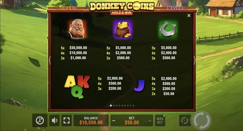 Donkey Coins Hold & Win - câmp cu jetoane Coin lipicioase